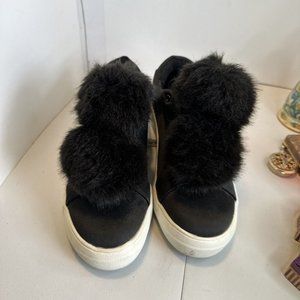 MOSSIMO Women’s Black Boots Size 8 Target Pom Pom Shoes